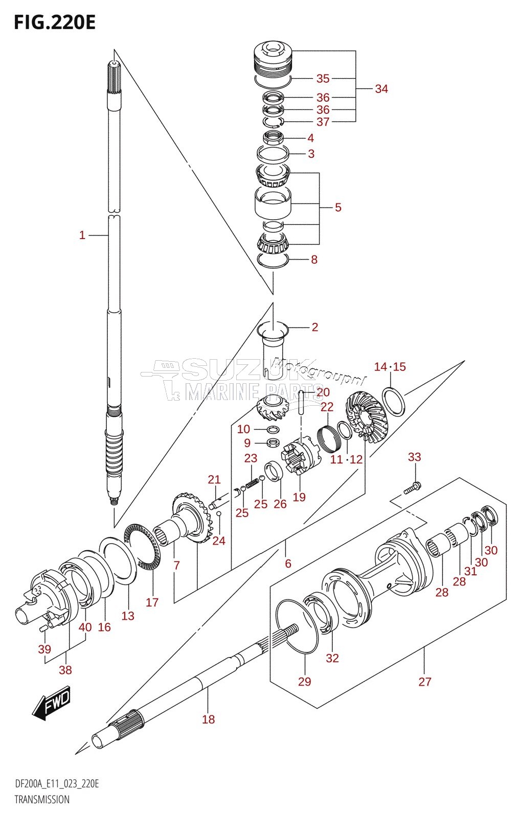 TRANSMISSION (DF150AS:(022,023))