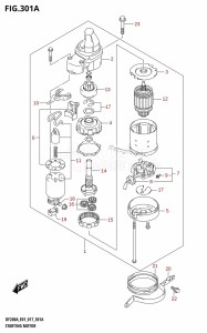 DF200A From 20003F-710001 (E01 E40)  2017 drawing STARTING MOTOR