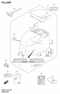 DF50A From 05004F-040001 (E03)  2020 drawing ENGINE COVER ((DF60A,DF60AQH,DF60ATH,DF60AVT,DF60AVTH):E40:020)