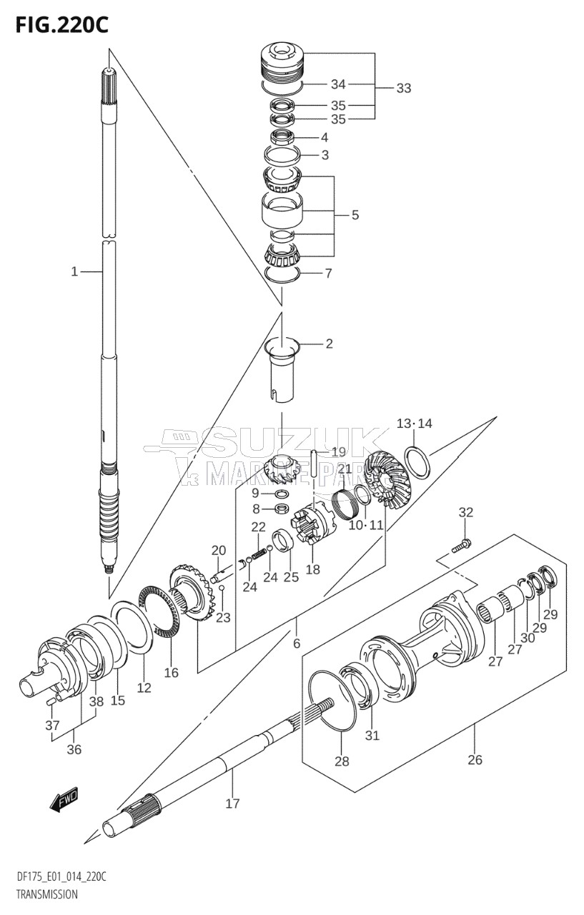 TRANSMISSION (DF150TG:E01)