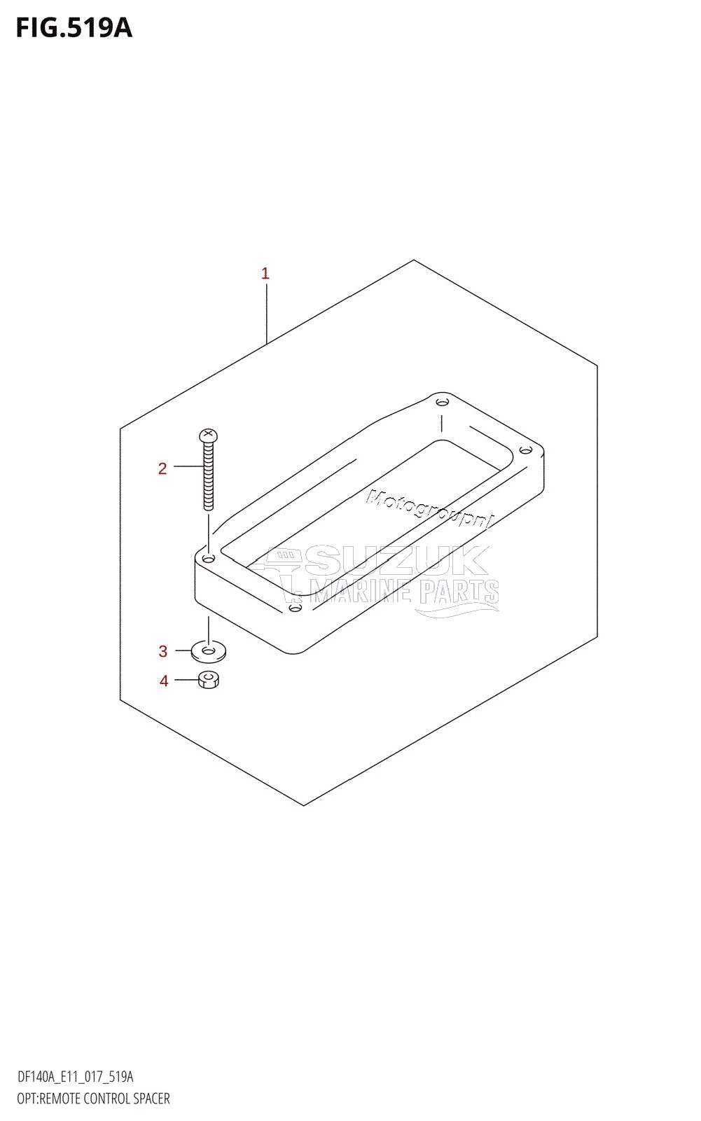 OPT:REMOTE CONTROL SPACER