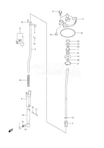 Outboard DF 60 drawing Shift Rod