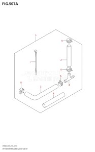 05004F-810001 (2018) 50hp E03-USA (DF50AVT) DF50A drawing OPT:WATER PRESSURE GAUGE SUB KIT