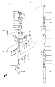 DT150 From 15003-971001 ()  1999 drawing SHIFT ROD