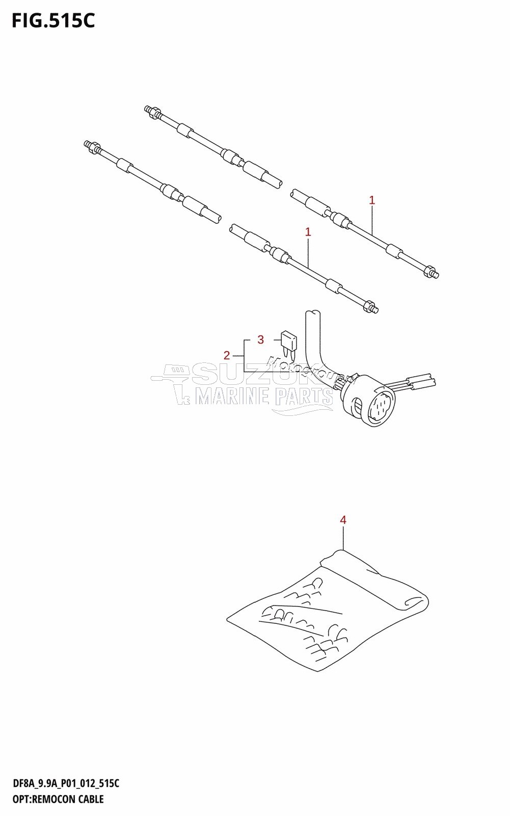 OPT:REMOCON CABLE (DF9.9A:P01)