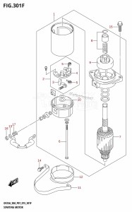 DF30A From 03003F-510001 (P01 P40)  2015 drawing STARTING MOTOR (DF30AR:P01)