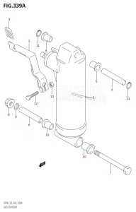 DF40 From 04001F-151001 (E03)  2001 drawing GAS CYLINDER ((DF40QH,DF50QH):(X,Y))