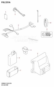 DF175AT From 17503F-440001 (E11 - E40)  2024 drawing KEY LESS START