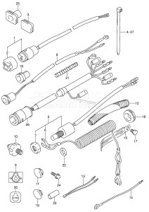 DF15 From 01501F-861001 ()  1998 drawing ELECTRICAL (2)(DF9.9 652501~ /​ DF15 652501~)