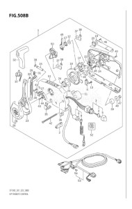 10005F-340001 (2023) 100hp E01-Gen. Export 1 (DF100C) DF100C drawing OPT:REMOTE CONTROL