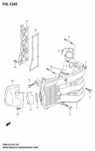 DF50A From 05003F-410001 (E01)  2014 drawing INTAKE MANIFOLD /​ SILENCER /​ EXHAUST COVER (DF60AVT:E40)