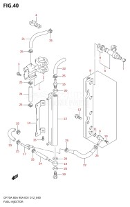 08002F-310001 (2013) 80hp E40-Costa Rica (DF80A) DF80A drawing FUEL INJECTOR (DF70ATH E01)