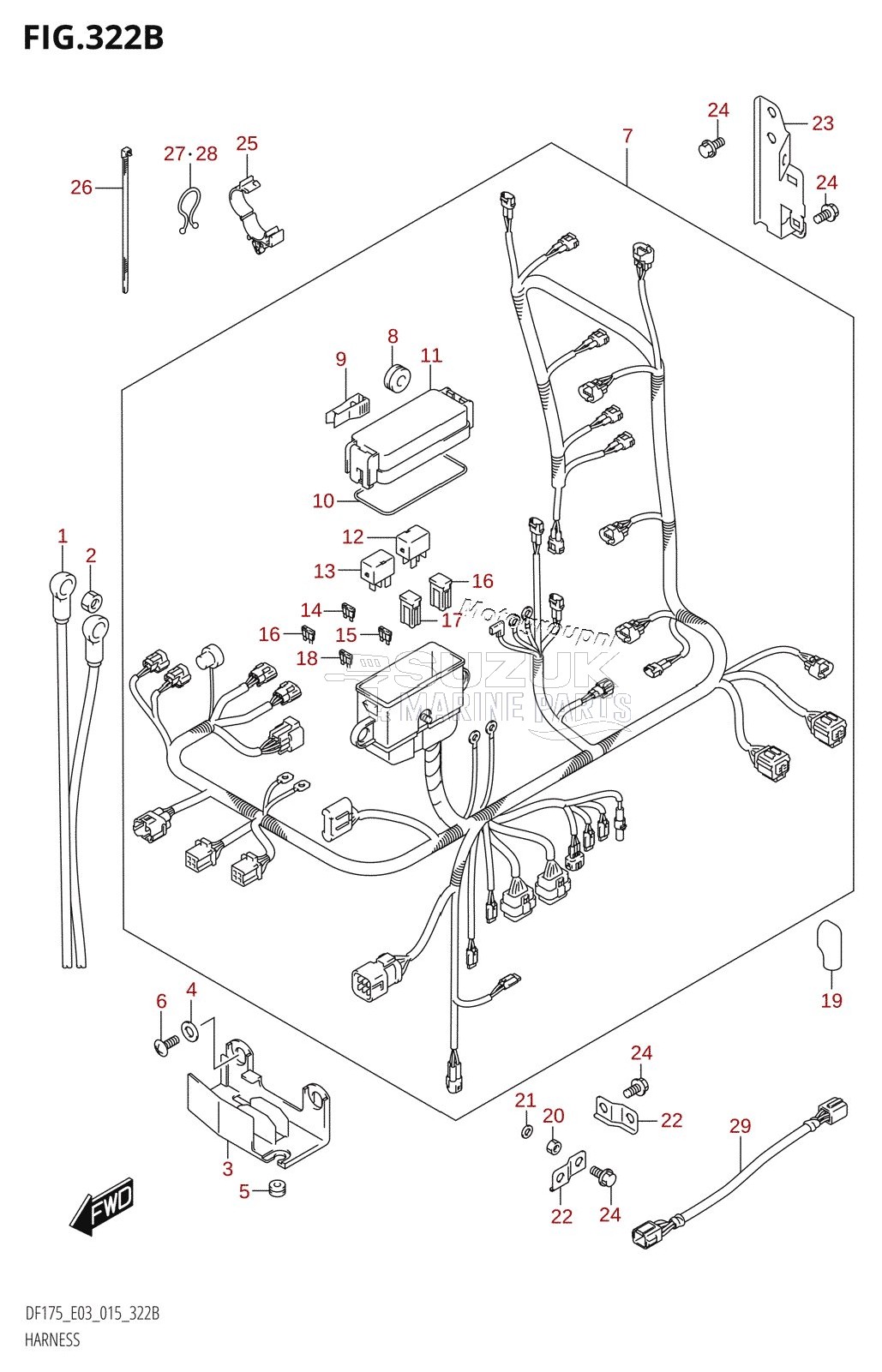 HARNESS (DF150TG:E03)