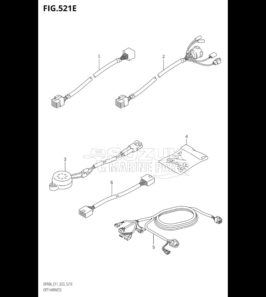 OPT:HARNESS ((DF70A,DF90A):(E03,E11):022)