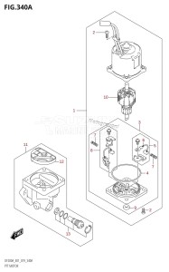 DF150AZ From 15003Z-910001 (E01 E40)  2019 drawing PTT MOTOR