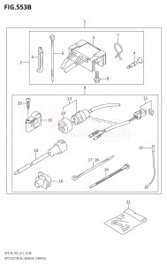 DF9.9A From 00994F-710001 (P03)  2017 drawing OPT:ELECTRICAL (MANUAL STARTER) (DF9.9A:P03:M-STARTER)