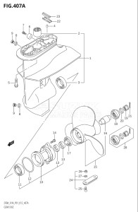 00801F-210001 (2012) 8hp P01-Gen. Export 1 (DF8A  DF8AR) DF8A drawing GEAR CASE