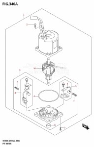 DF350A From 35001F-040001 (E01 E03  -)  2020 drawing PTT MOTOR (DF350A,DF325A,DF300B)