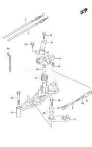 DF 225 drawing Throttle Rod