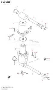 DF140AZ From 14003Z-310001 (E01 E40)  2013 drawing TRIM CYLINDER (DF115AZ:E01)