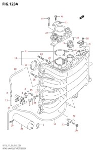 DF150Z From 15002Z-210001 (E03)  2012 drawing INTAKE MANIFOLD /​ THROTTLE BODY