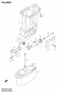 DF60A From 06003F-410001 (E01 E40)  2014 drawing DRIVE SHAFT HOUSING (DF60A:E40)