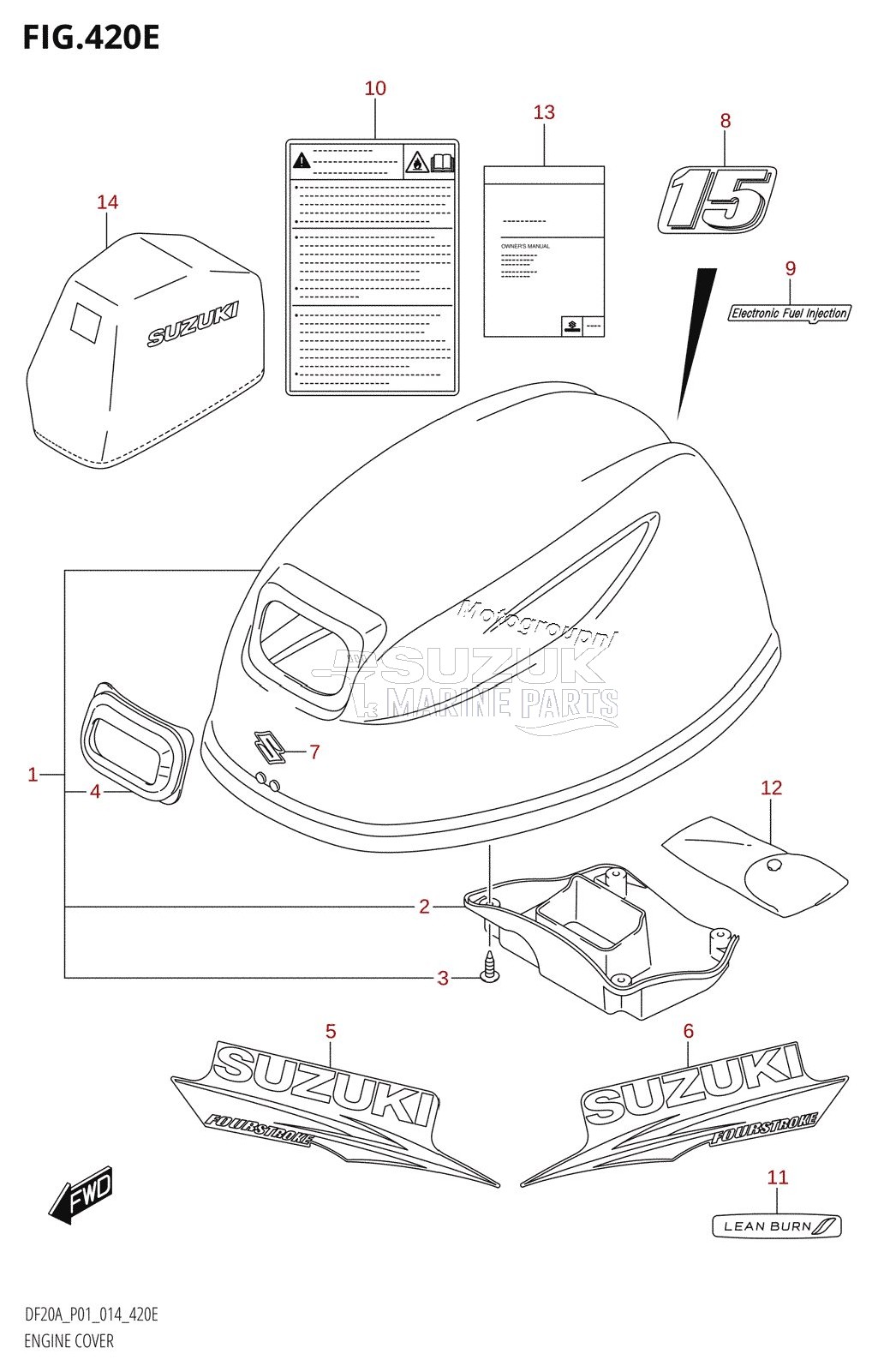 ENGINE COVER (DF15AR:P01)