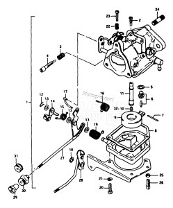 DT16 From F-10001 ()  1985 drawing CARBURETOR (DT20)