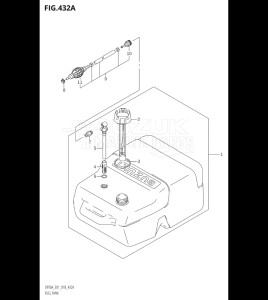 08002F-810001 (2018) 80hp E01 E40-Gen. Export 1 - Costa Rica (DF80AT) DF80A drawing FUEL TANK