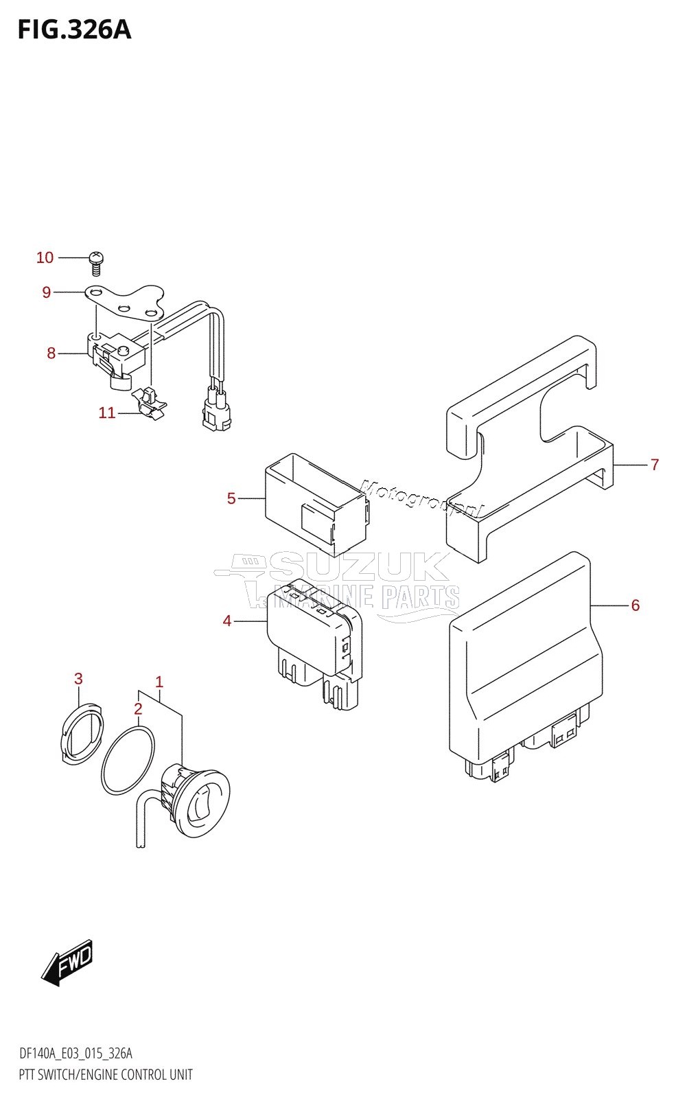 PTT SWITCH /​ ENGINE CONTROL UNIT (DF100AT:E03)