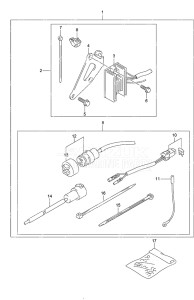 Outboard DF 20A drawing Electrical Manual Starter