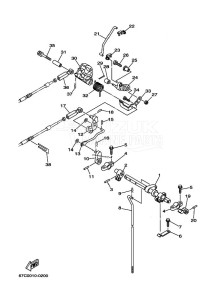 F40BETL drawing THROTTLE-CONTROL