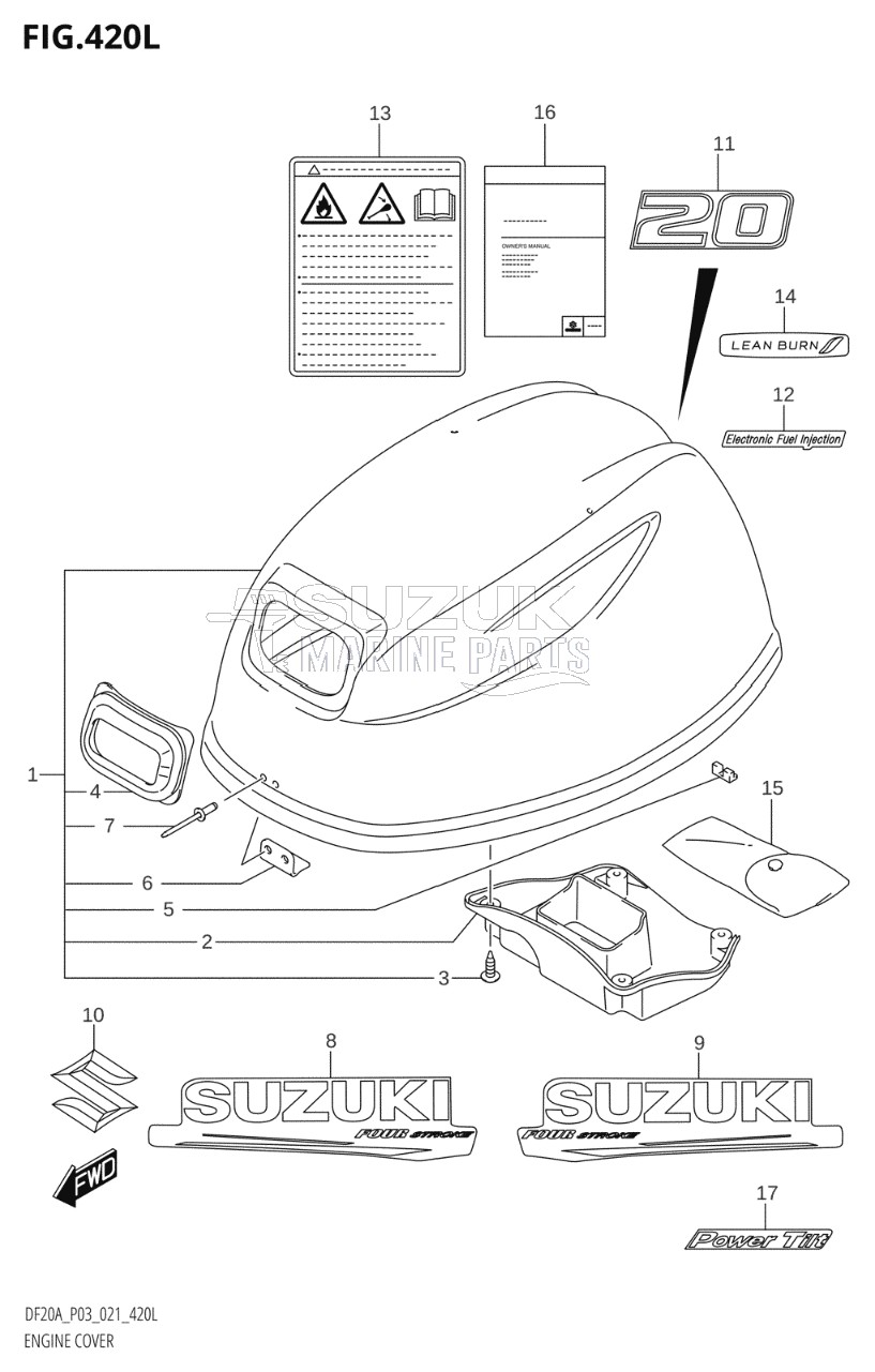 ENGINE COVER ((DF20AT,DF20ATH):020)