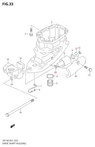 DF140 From 14001Z-421001 (E01)  2004 drawing DRIVE SHAFT HOUSING