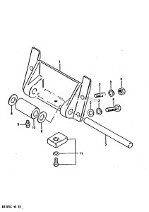 DT50 From 05003-401001 ()  1984 drawing CYINDER SUPPORT