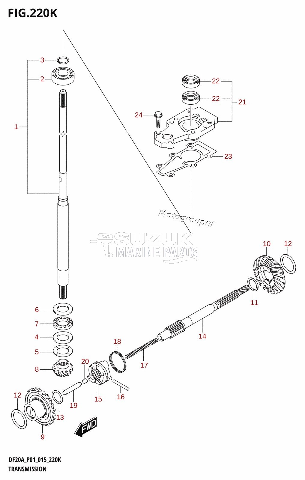 TRANSMISSION (DF20AT:P01)