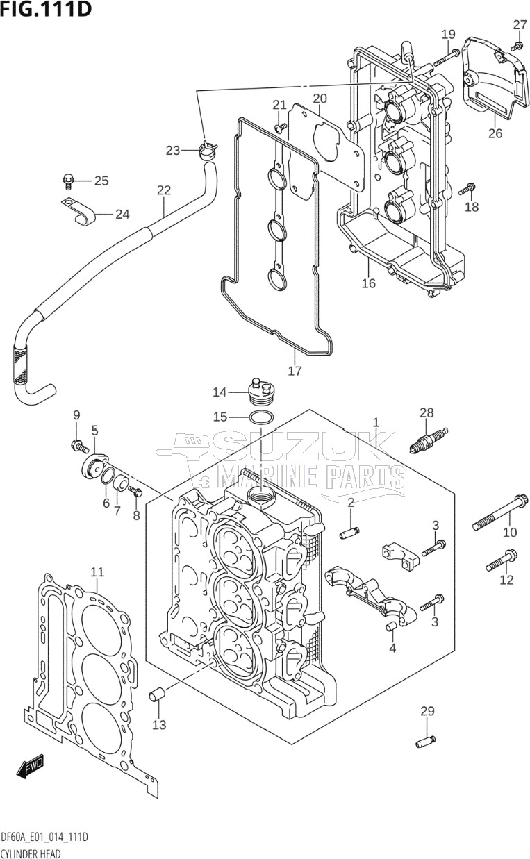 CYLINDER HEAD (DF40AST:E34)