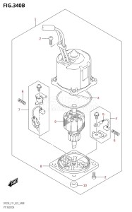 DF250ST From 25004F-240001 (E03)  2022 drawing PTT MOTOR (X-TRANSOM,XX-TRANSOM)