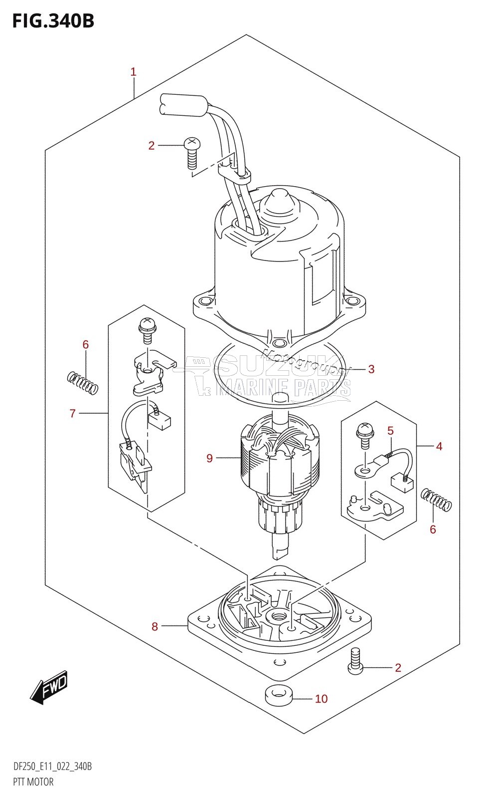 PTT MOTOR (X-TRANSOM,XX-TRANSOM)