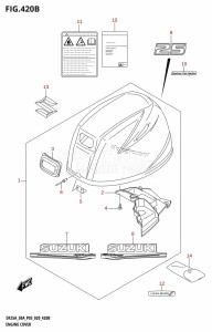 DF30A From 03003F-040001 (P03)  2020 drawing ENGINE COVER (DF25AT,DF25ATH)