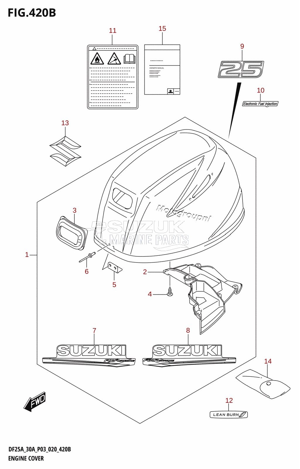 ENGINE COVER (DF25AT,DF25ATH)