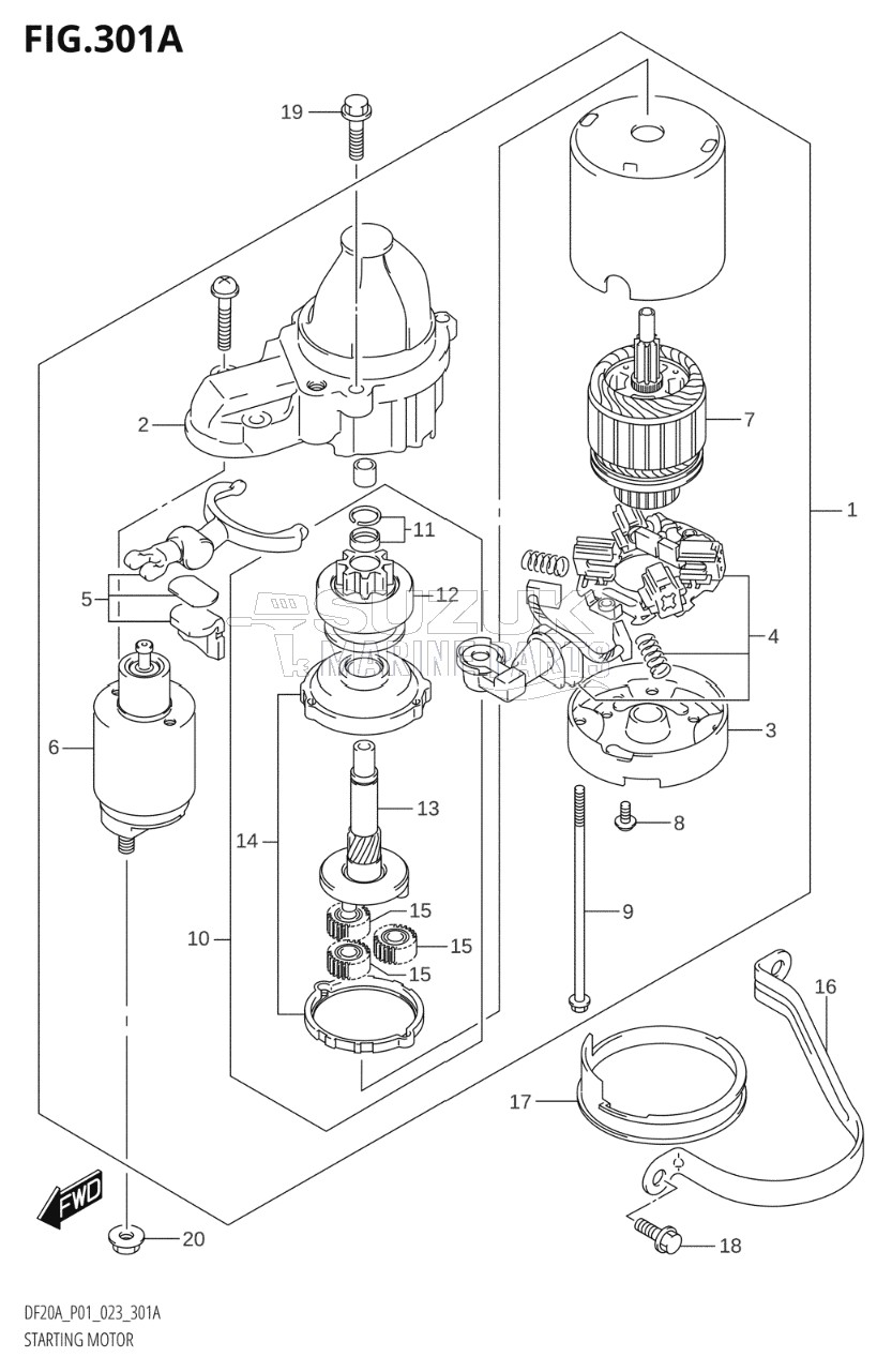 STARTING MOTOR (W / ELECTRIC STARTER)