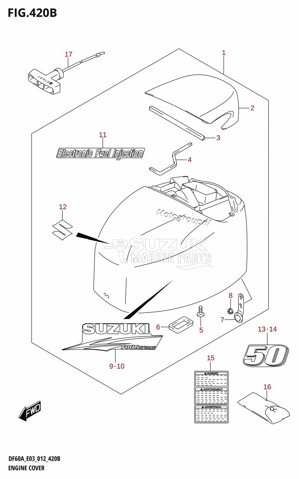 ENGINE COVER (DF50A:E03)