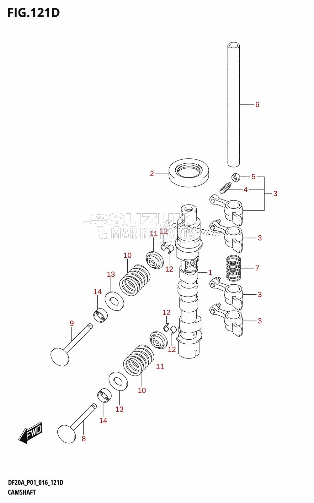 CAMSHAFT (DF15A:P01)