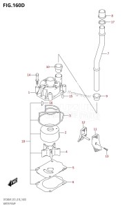 DF150AP From 15003P-810001 (E01 E40)  2018 drawing WATER PUMP (DF200AP:E40)