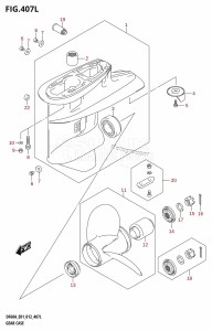 DF50A From 05003F-210001 (E01)  2012 drawing GEAR CASE (DF60ATH:E40)