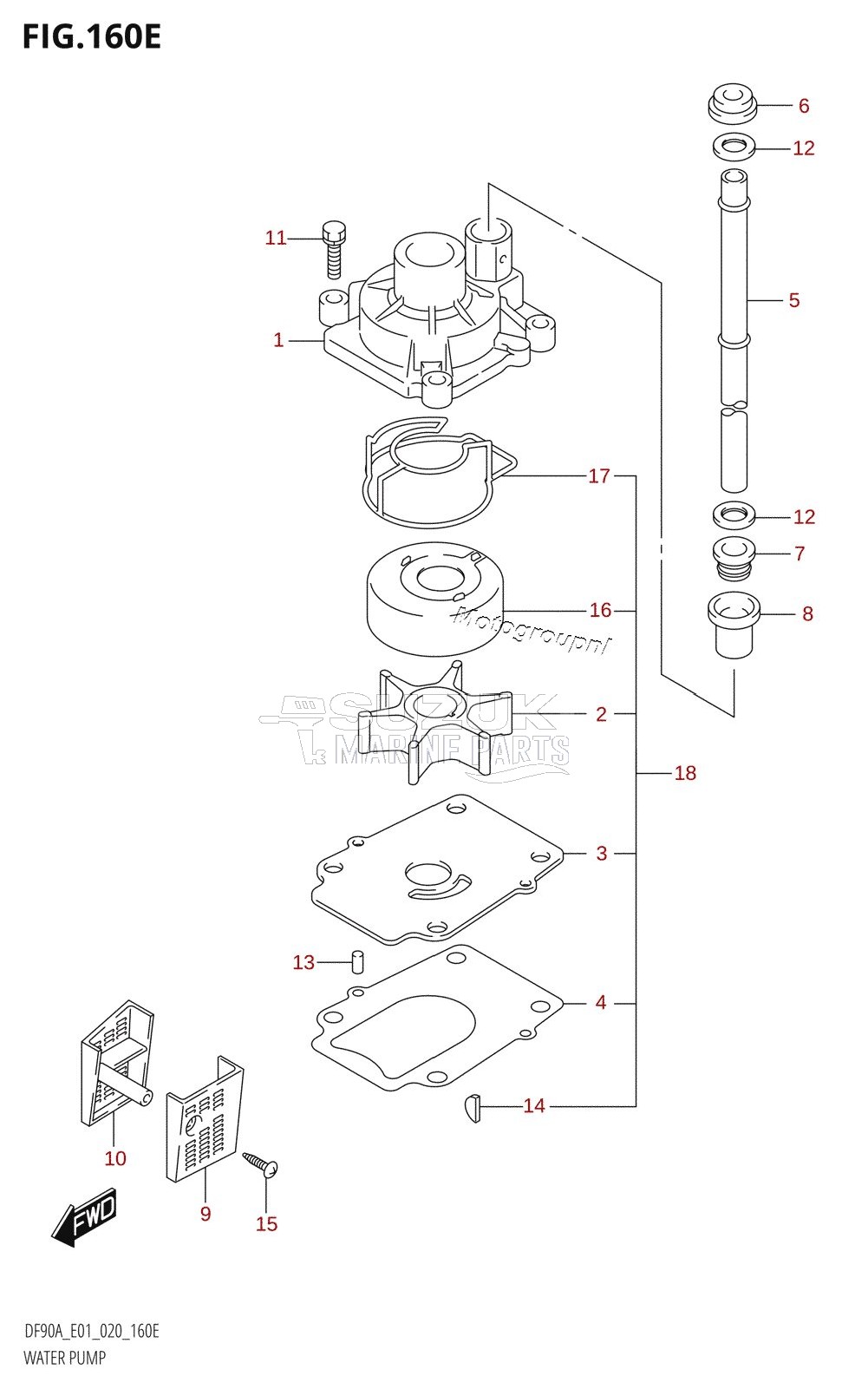 WATER PUMP (DF90ATH:E01)