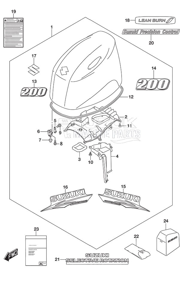 Engine Cover (White)