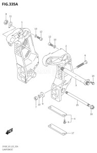 10005F-340001 (2023) 100hp E01-Gen. Export 1 (DF100C) DF100C drawing CLAMP BRACKET