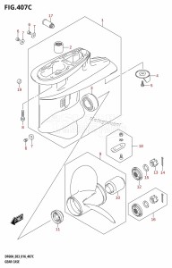 DF50A From 05004F-610001 (E03)  2016 drawing GEAR CASE (DF60A:E03)